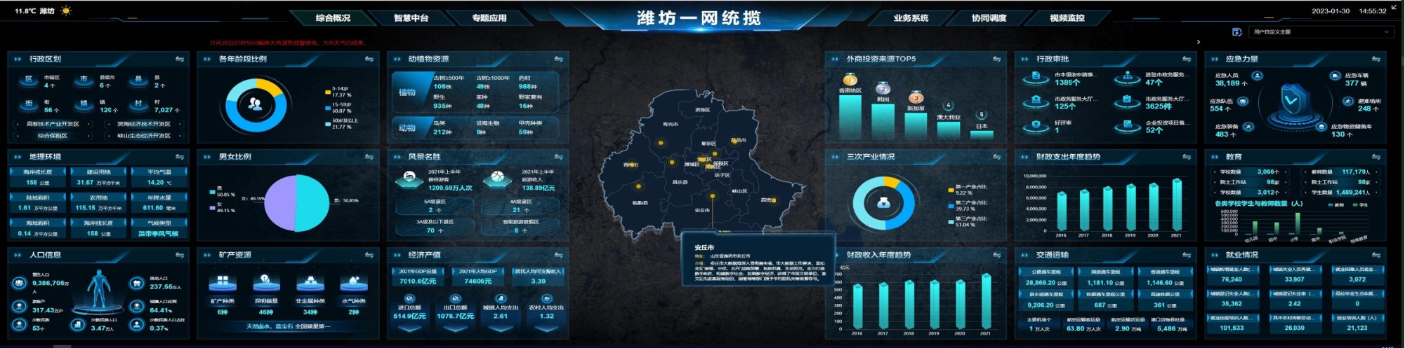 環球軟件一網統攬綜合慧治平臺